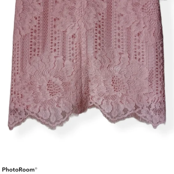 H&M Women's Blush Lace Mini Dress - Picture 7 of 15